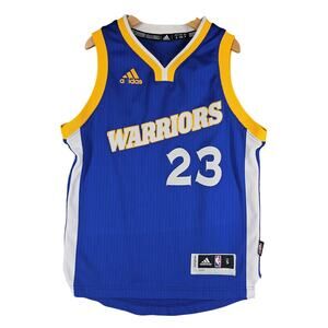 ADIDAS YOUTH BLUE WARRIORS DRAYMOND GREEN 23 BASKETBALL JERSEY CLASSIC SMALL